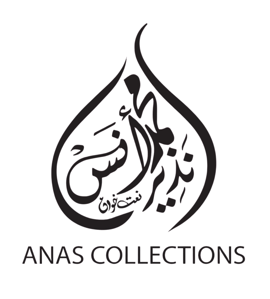 Anas Collections official brand logo in black Arabic calligraphy.