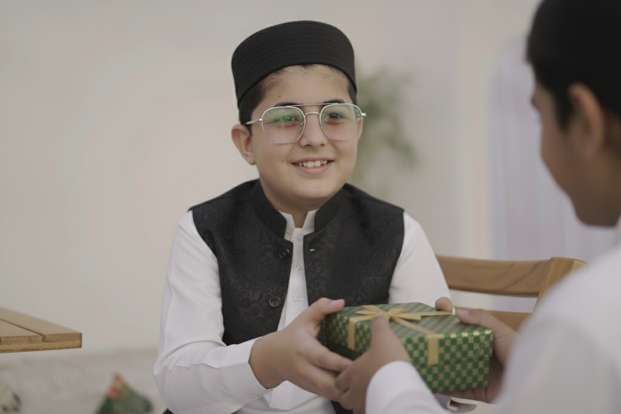 Muhammad Anas Nazeer presenting premium perfume gift box - Luxury long-lasting fragrances and attars in Pakistan by Anas Collectionz